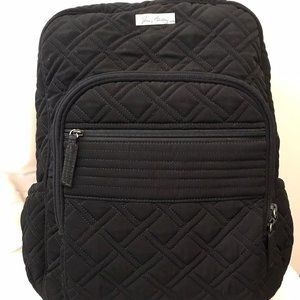 Vera Bradley Large Quilted Black Backpack